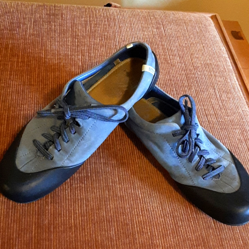 Blue suede Camper flat lace ups size 37